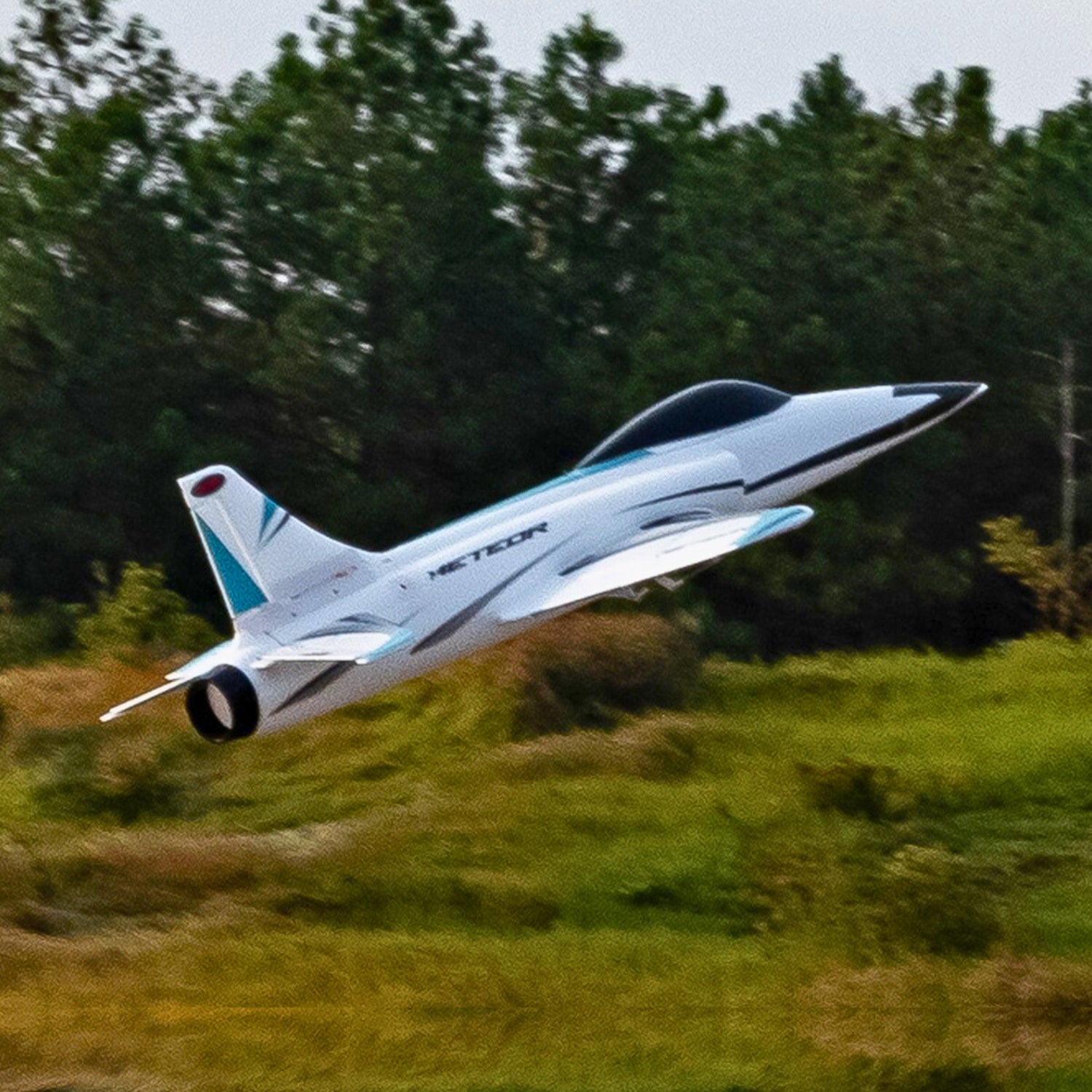 ✨🔄 Verbessert! Jetzt vorbestellen: Dynam Meteor V4 Blau, 12-Blatt, 4S, 70 mm, RC-Einsteiger-EDF-Jet mit Landeklappen