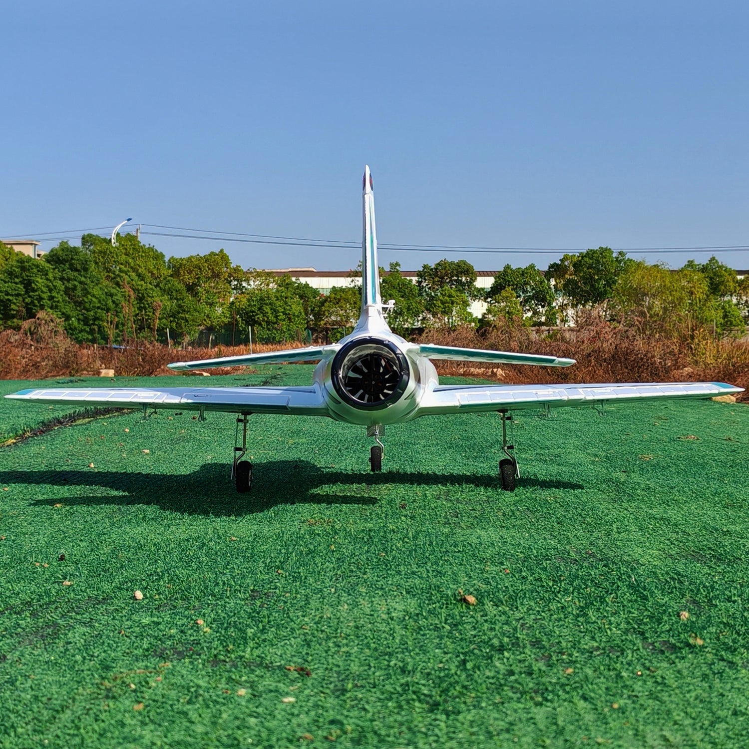✨🔄 Verbessert! Jetzt vorbestellen: Dynam Meteor V4 Blau, 12-Blatt, 4S, 70 mm, RC-Einsteiger-EDF-Jet mit Landeklappen