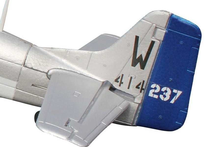 Dynam P-51 Mustang V2 Silver RC Warbird Plane 1200mm 47 Wingspan