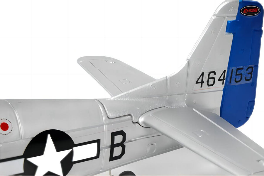 Dynam P51 Mustang V2 Fred Glover RC Warbird Plane 1200mm 47inch Wingspan PNP/BNF/RTF - DY8939FG