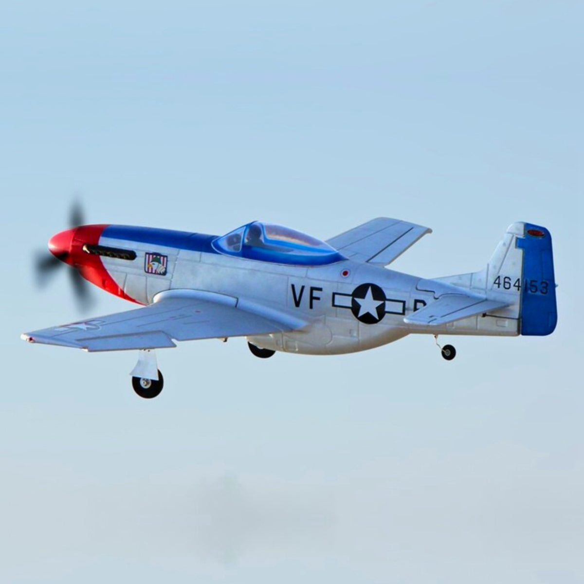 Dynam P-51 Mustang V2 Fred Glover RC Warbird Plane w/ Flaps