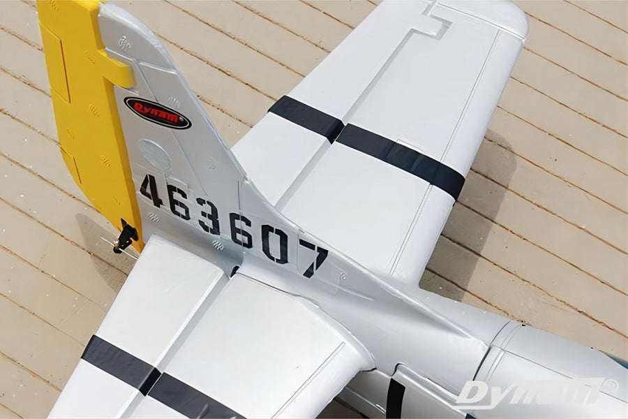 Dynam P51 Mustang V2 Silver RC Warbird Plane 1200mm 47inch Wingspan PNP/BNF/RTF - DY8939SV