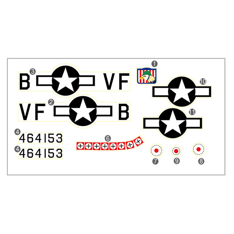 Dynam P51 Mustang V2 Fred Glover 1200mm Decal