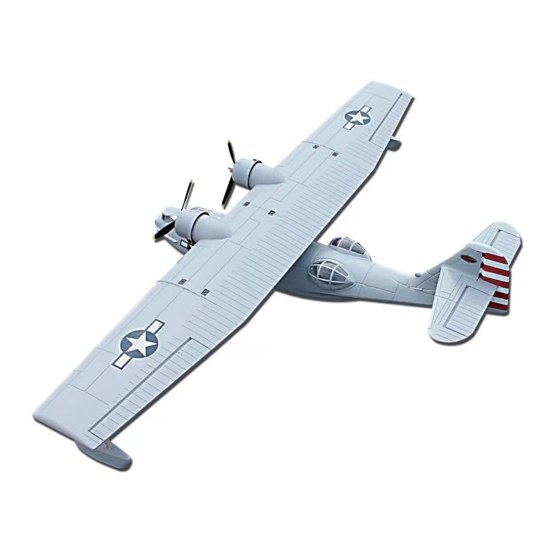Dynam PBY Catalina V2 Grey 1470mm 57" Wingspan Twin Engine Radio Controlled Waterplane - PNP/BNF/RTF - DY8943GY