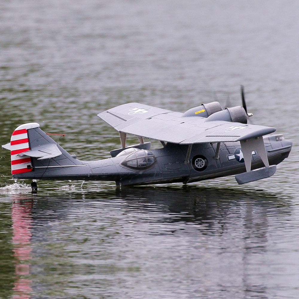 Rc Pby 2 Dynam PBY Catalina V2 Grey Twin Engine Seaplane 1500mm