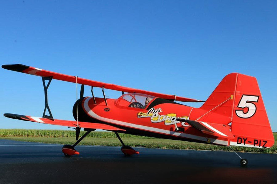 Dynam Pitts Python Red 4S RC 3D Aerobatic Sport Biplane
