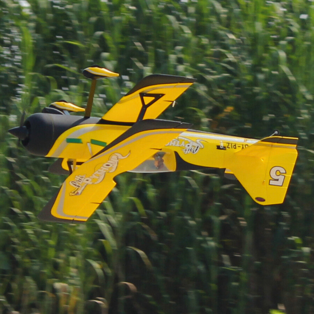 Rc Plane Python Racer Dynam Pitts Python Yellow 4S RC Aerobatic 3D Sport Biplane