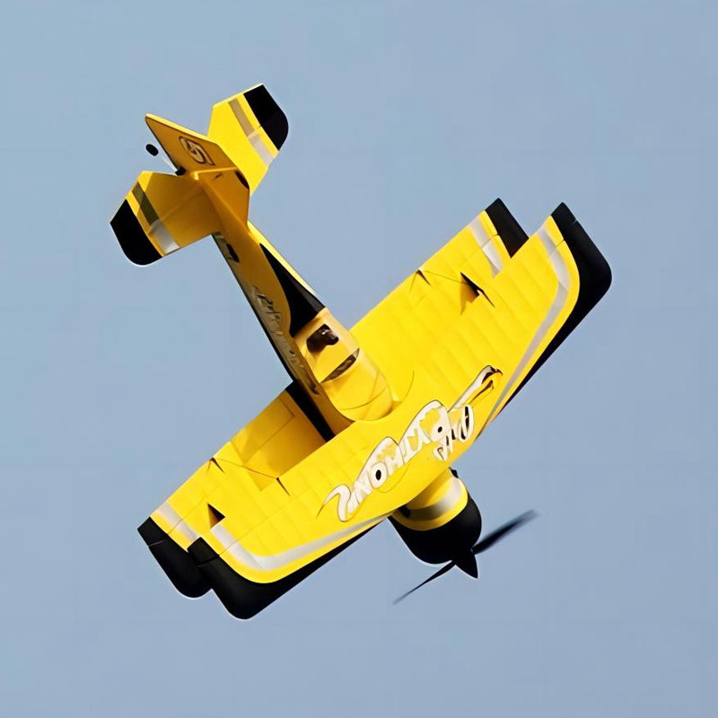 Dynam Pitts Python Model 12 Yellow RC Aerobatic Biplane 1067mm 42inch Wingspan PNP/BNF/RTF - DY8947YL