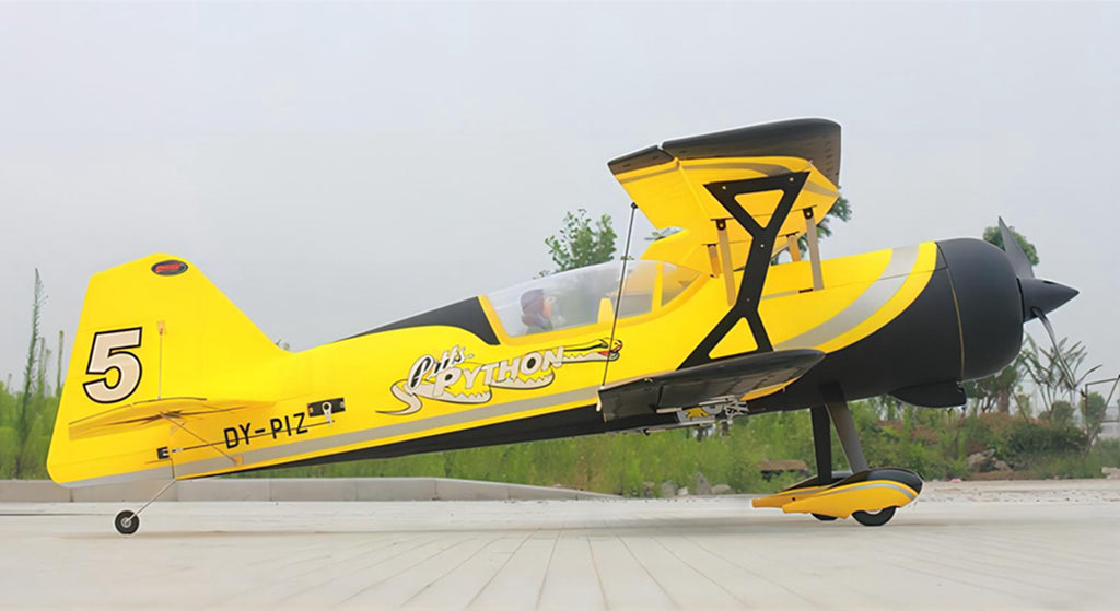 Dynam Pitts Python Yellow 4S RC Aerobatic 3D Sport Biplane