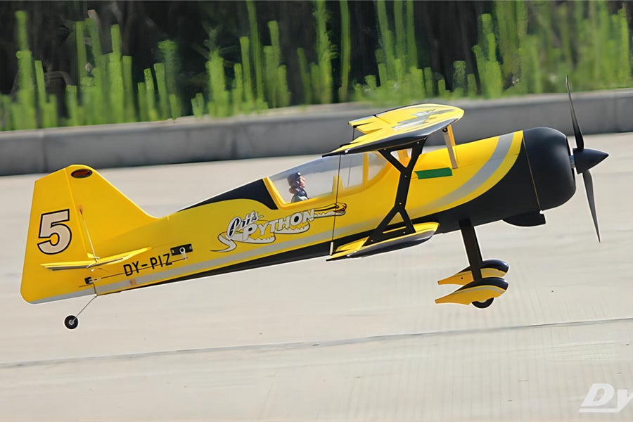 Dynam Pitts Python Yellow 4S RC Aerobatic 3D Sport Biplane