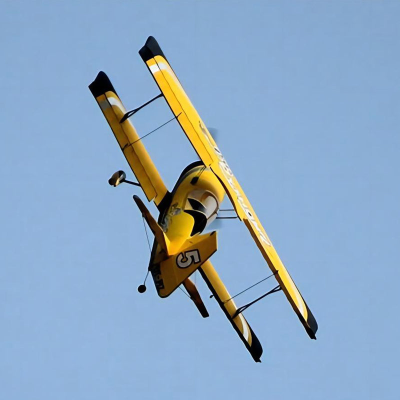 Rc Plane Python Racer Dynam Pitts Python Yellow 4S RC Aerobatic 3D Sport Biplane