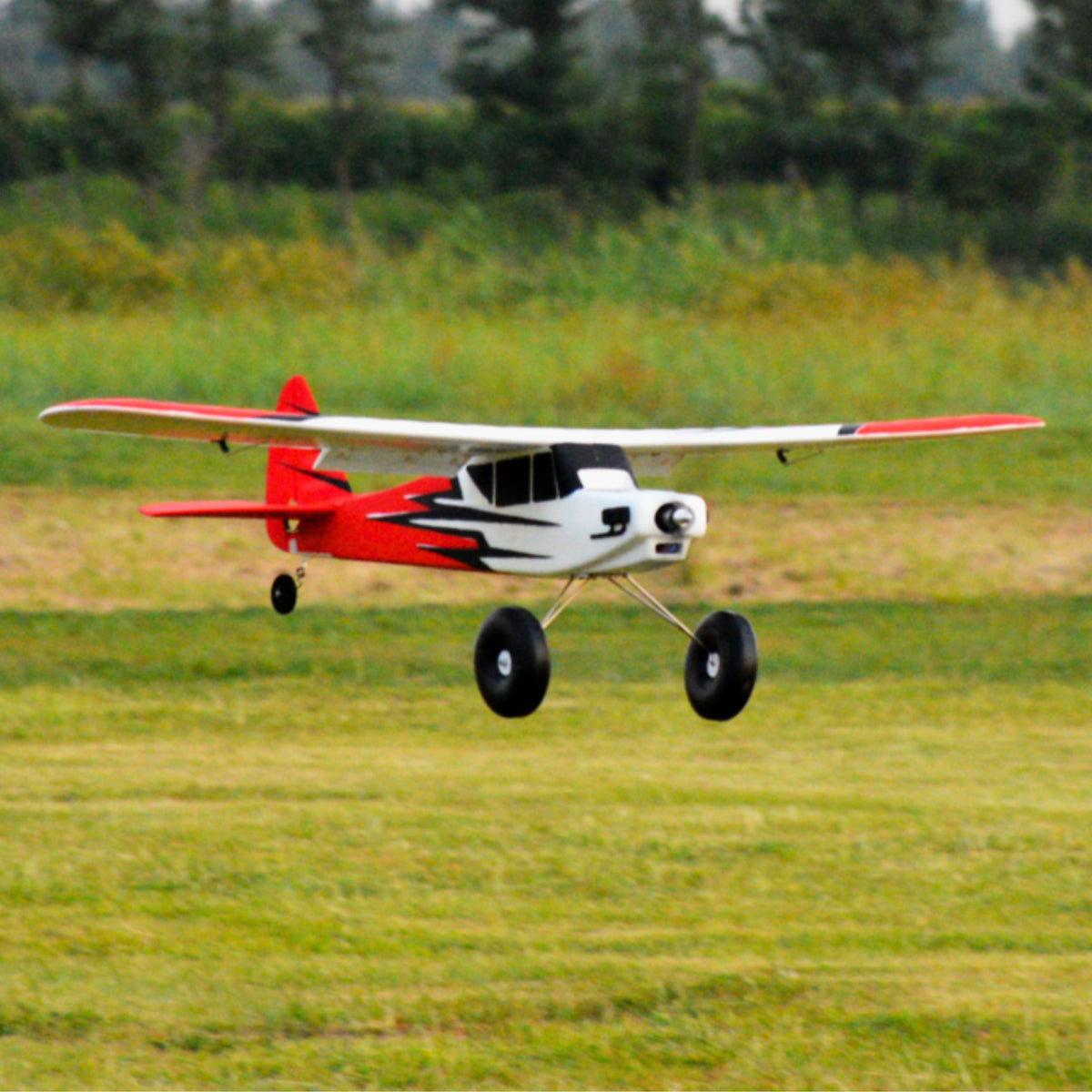Dynam Primo RC Beginner Trainer Red STOL Bigfoot 4S w/ Flaps
