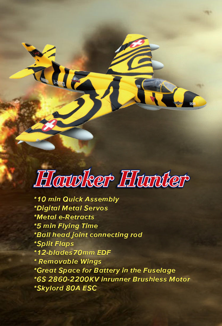 Dynam RC Hawker Hunter M Banner