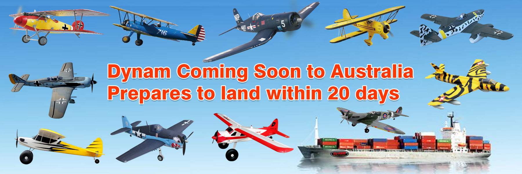 Dynam RC Planes Coming Soon to Australia