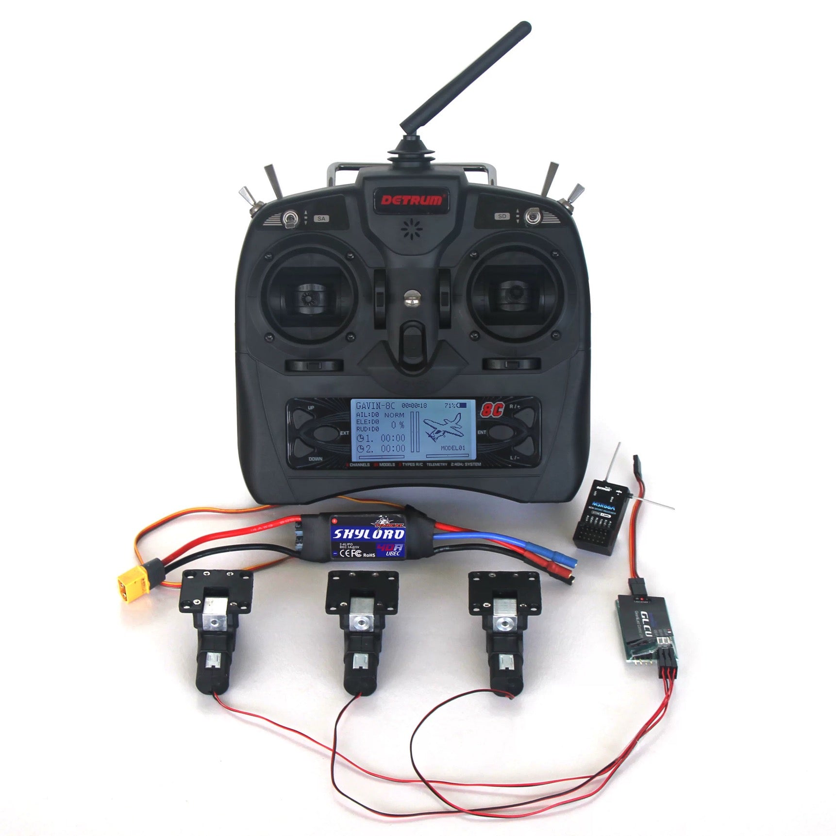 Tx Rx Rc All Products - Dynam RC Plane, Detrum TX & RX, TomCat Motor
