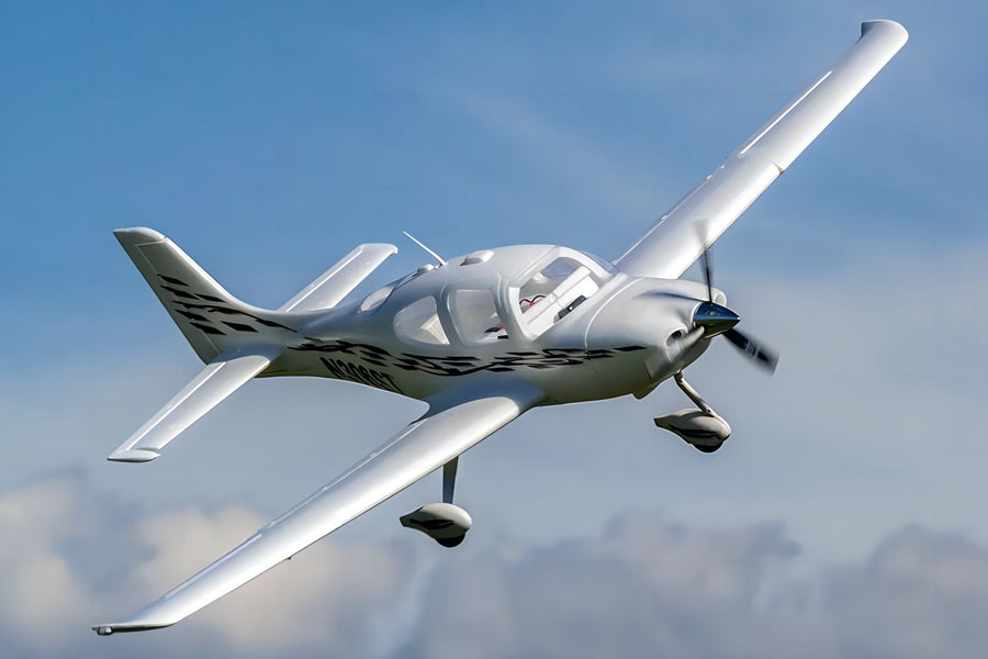 Dynam Cirrus SR22 V2 Trainer Silver RC Plane 1400mm