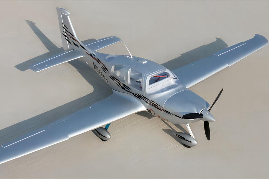 Dynam SR22 V2 Trainer Silver RC Scale Plane 1400mm 55inch Wingspan PNP/BNF/RTF - DY8936SV