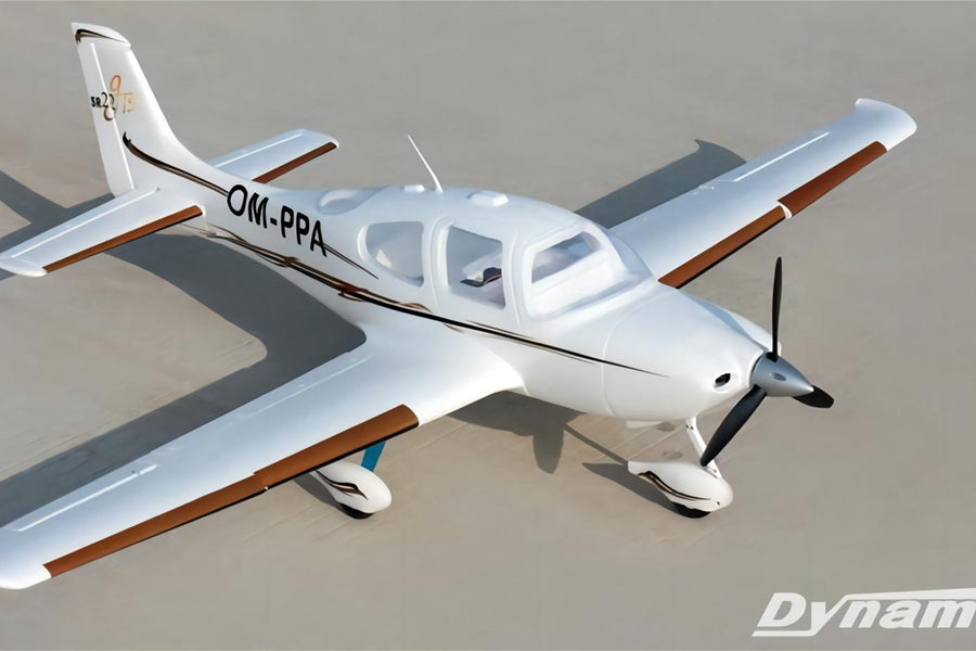 Dynam SR22 V2 Trainer White RC Scale Plane 1400mm 55inch Wingspan PNP/BNF/RTF - DY8935WT