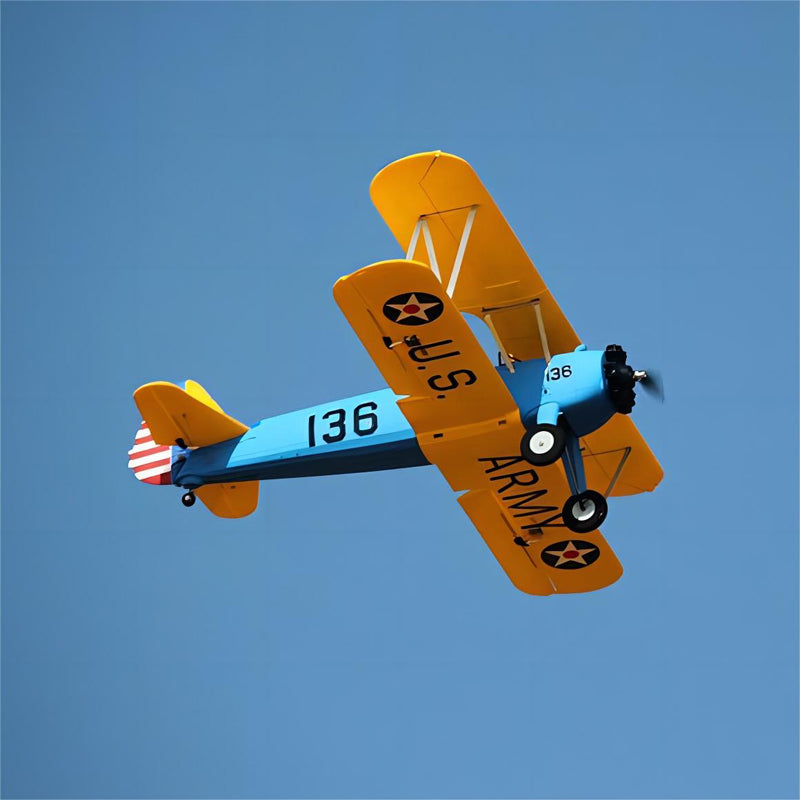 Dynam Stearman PT-17 Blue 4S RC Biplane 1300mm