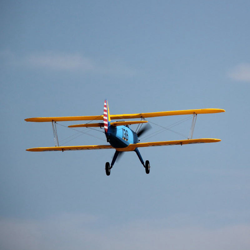 Dynam ステアマン PT-17 ブルー 4S RC 複葉機 1300mm