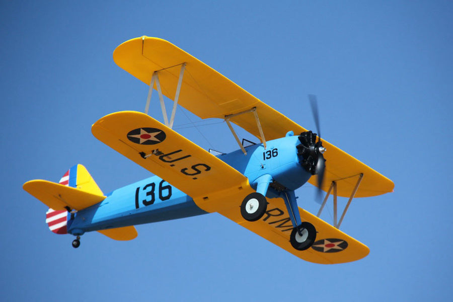 Dynam Stearman PT-17 Blue 4S RC Biplane 1300mm
