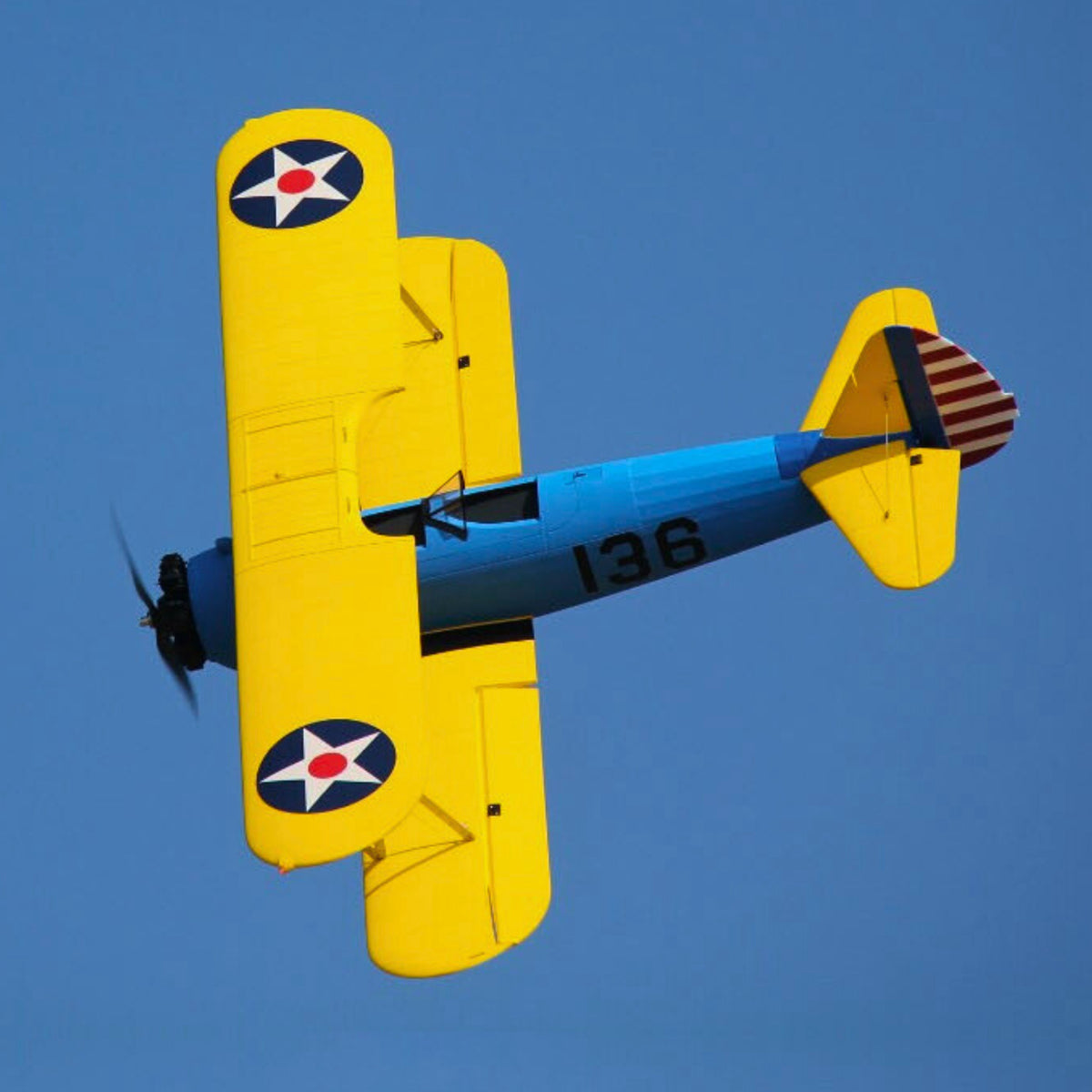 Dynam Stearman PT-17 Blue 4S RC Biplane 1300mm