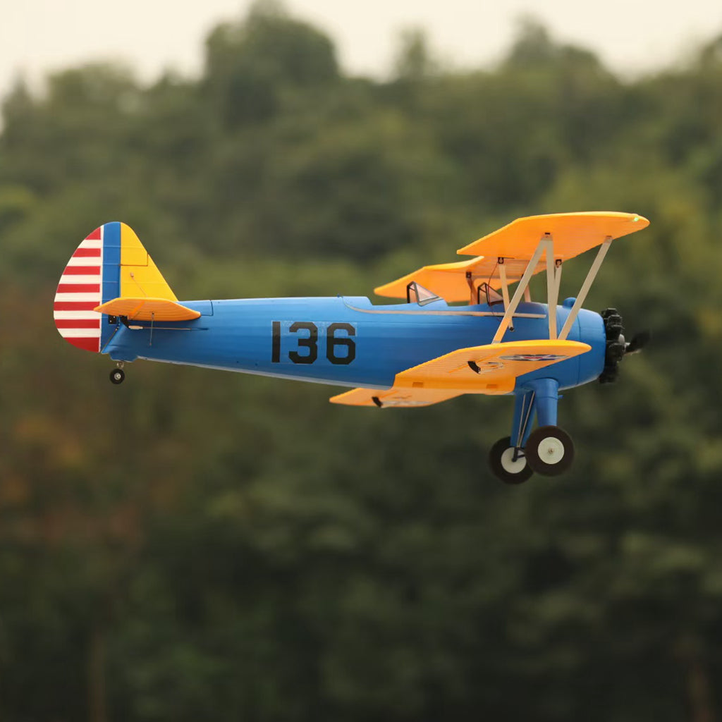 Dynam Stearman PT-17 Blue 4S RC Biplane 1300mm