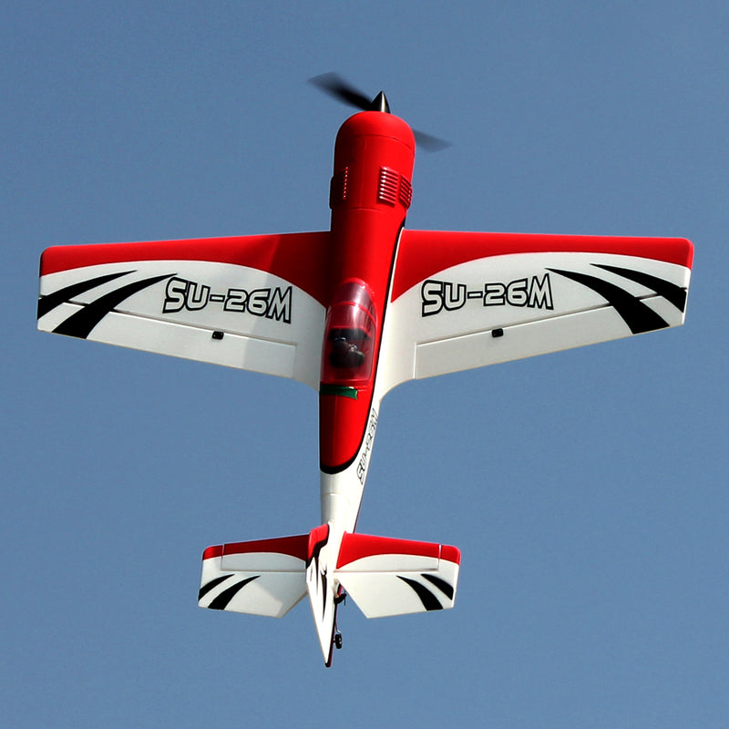 Su26 Sensor Dynam Sukhoi SU-26M V2 Red 4S Aerobatic 3D Sport Plane 1.2m