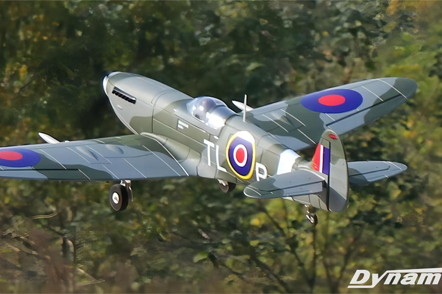 Spitfire Racing Plane Dynam Supermarine Spitfire V3 RC Warbird Plane 1200mm