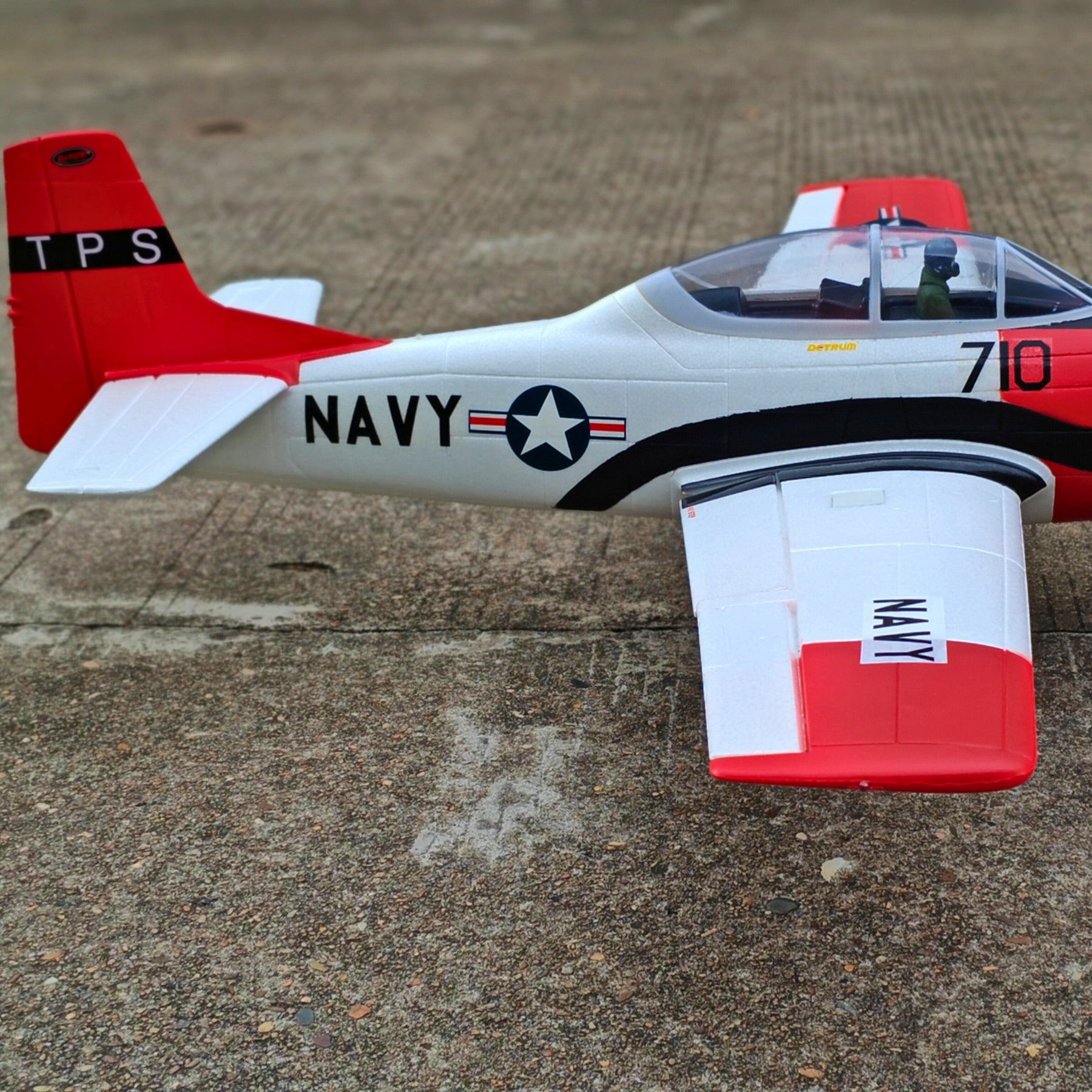 Dynam T-28 Trojan V2 Red 4S RC Warbird 1300mm w/ Flaps