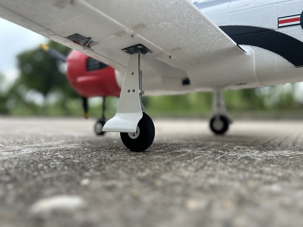 Dynam T-28 Trojan V2 Red 4S RC Warbird 1300mm w/ Flaps