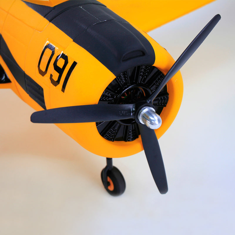 Dynam T-28 Trojan V2 Yellow 4S RC Warbird 1270mm w/ Flaps