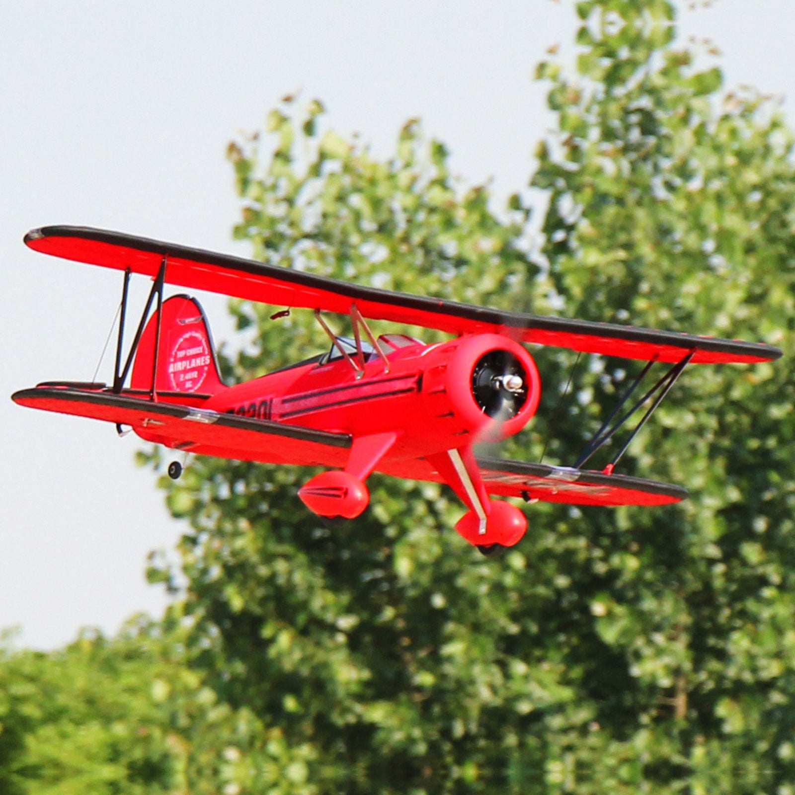 '92 wing 5th Ammimenbang？ Dynam Waco YMF-5D V2 Red 4S RC Biplane 1300mm