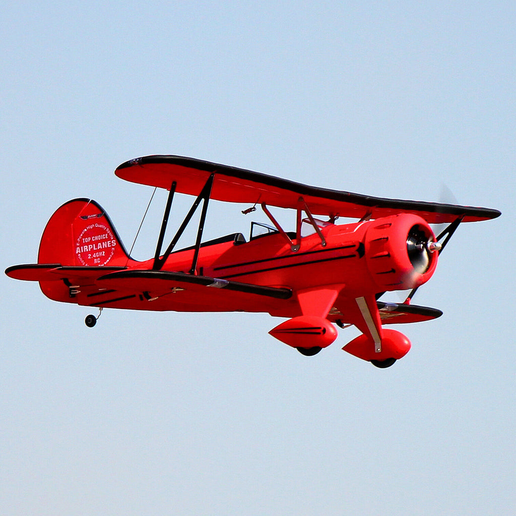 Remote Control Biplane Red Dynam Waco YMF-5D V2 Red 4S RC Biplane 1300mm