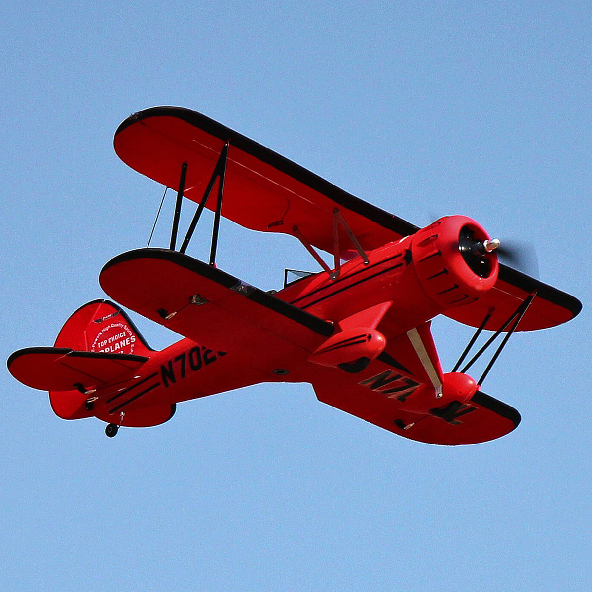 Remote Control Biplane Red Dynam Waco YMF-5D V2 Red 4S RC Biplane 1300mm