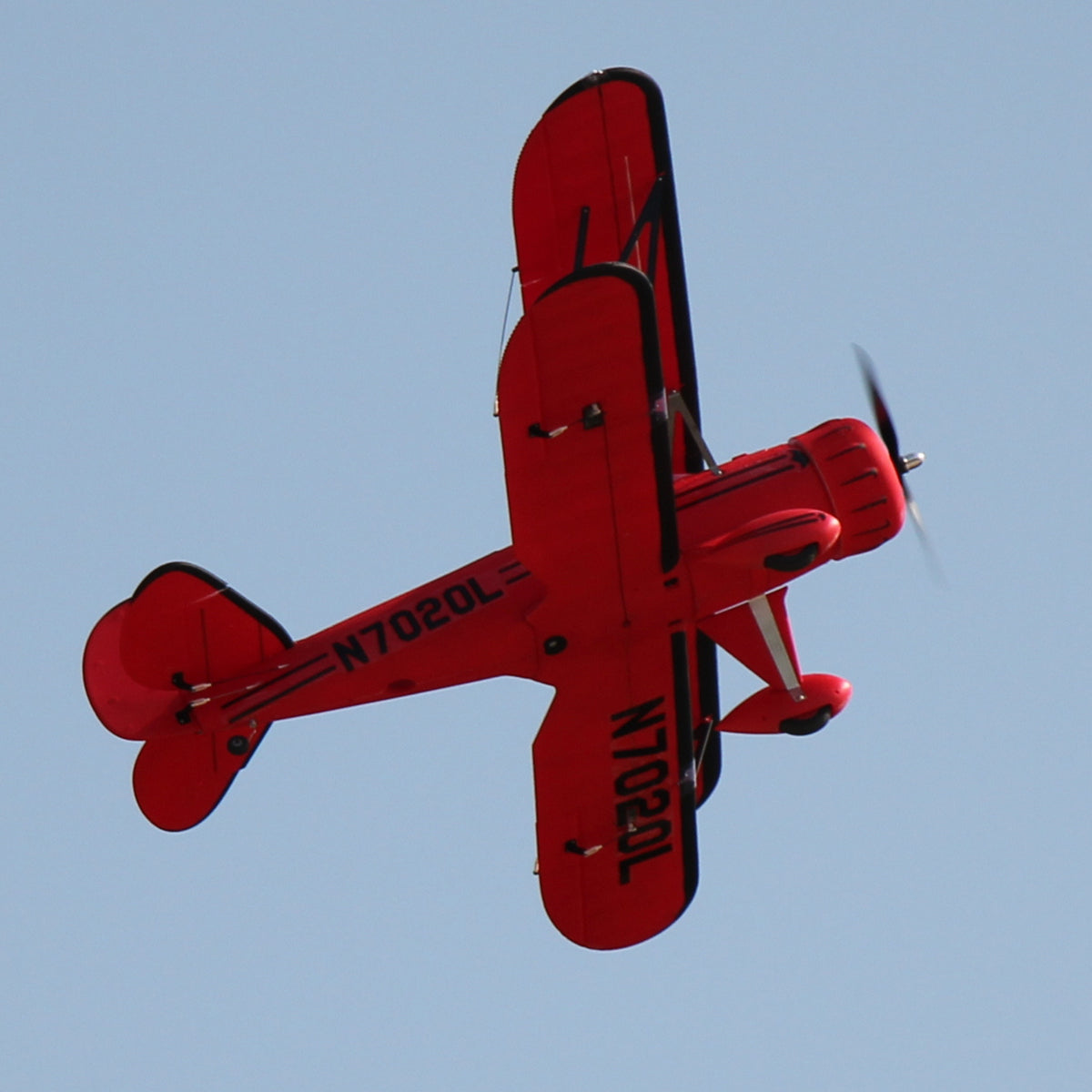 Dynam Waco YMF-5D V2 Red 4S RC Biplane 1300mm
