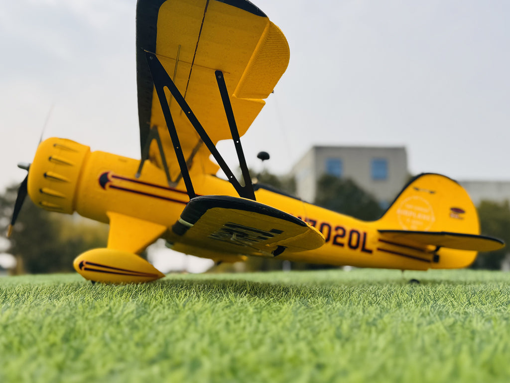 Dynam Waco YMF-5D V2 Yellow 4S RC Biplane 1300mm