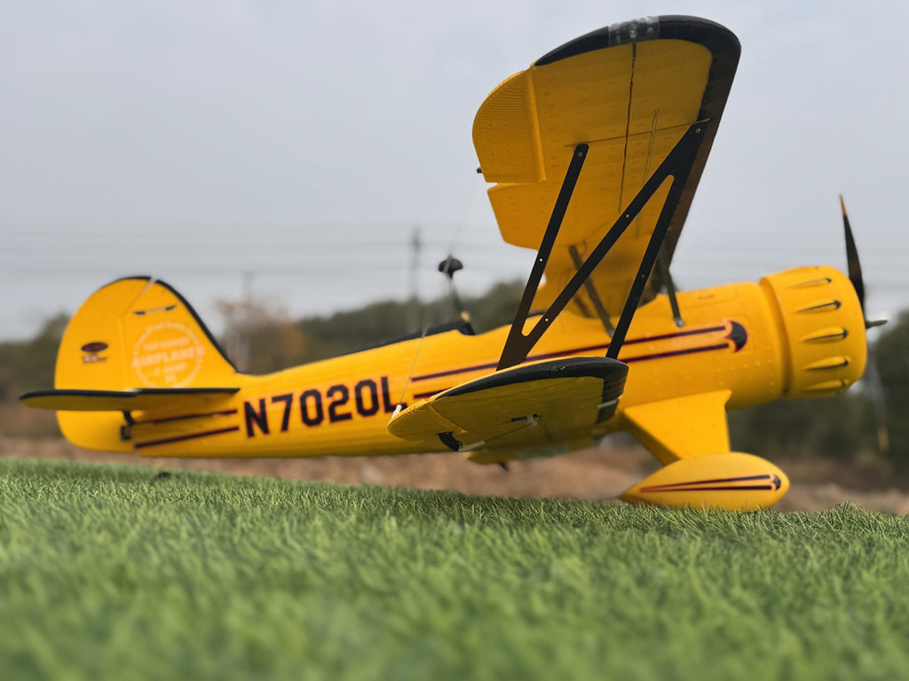 Dynam Waco YMF-5D V2 Yellow 4S RC Biplane 1300mm