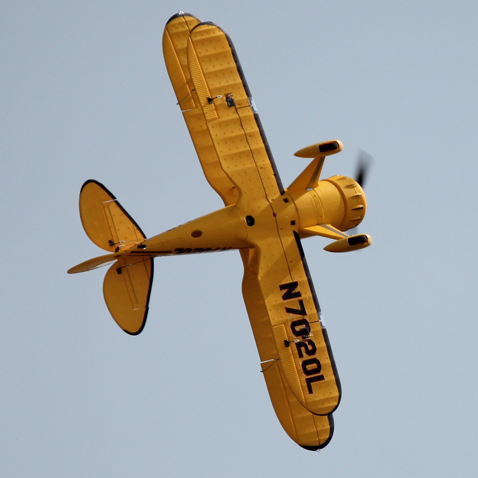 Dynam Waco YMF-5D V2 Yellow 4S RC Biplane 1300mm