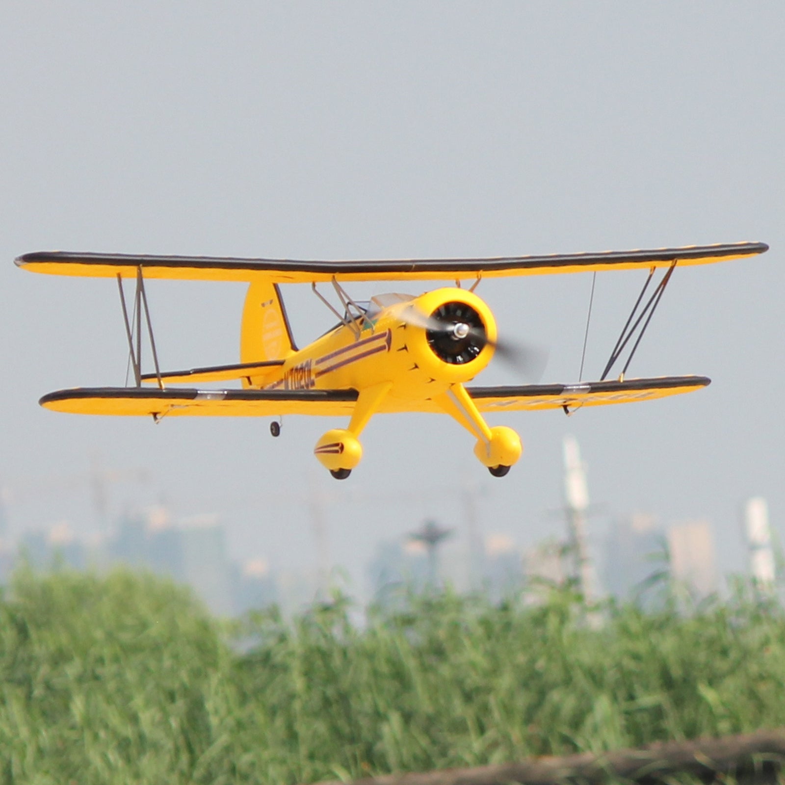 Dynam Waco YMF-5D V2 Yellow 4S RC Biplane 1300mm
