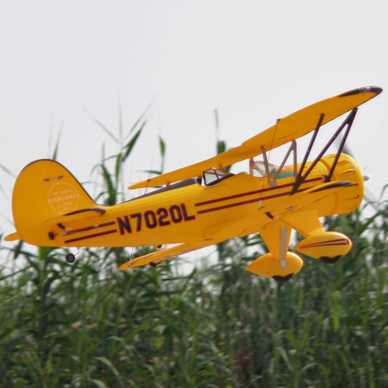Dynam Waco YMF-5D V2 Yellow 4S RC Biplane 1300mm