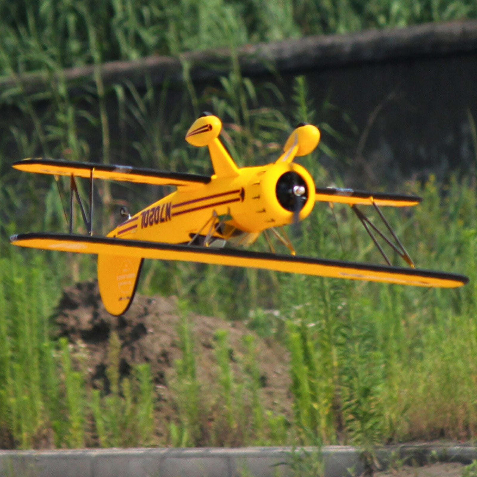 Dynam Waco YMF-5D V2 Yellow 4S RC Biplane 1300mm