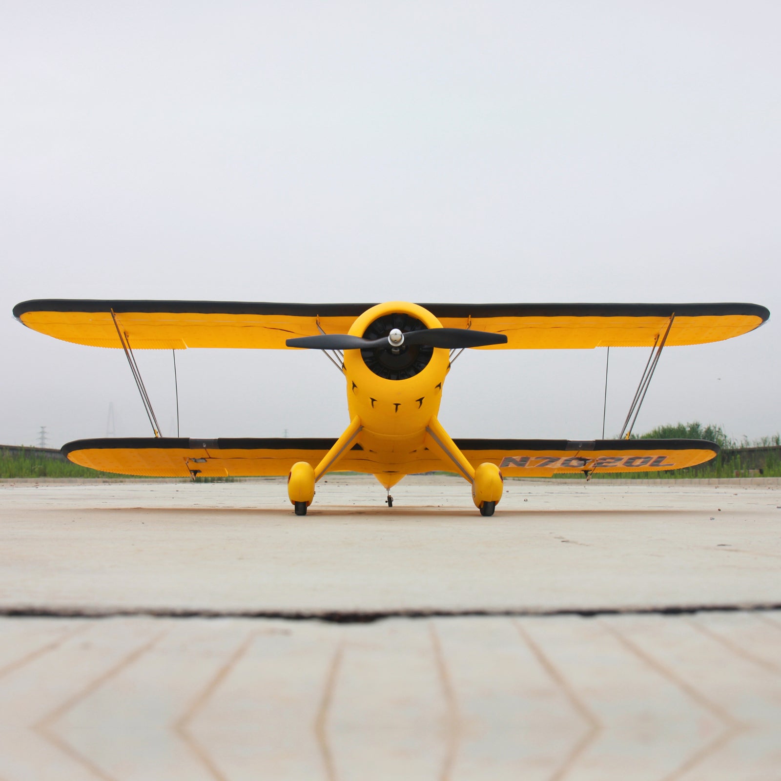 Dynam Waco YMF-5D V2 Yellow 4S RC Biplane 1300mm