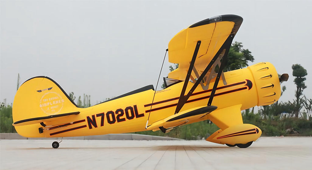 Dynam Waco YMF-5D V2 Yellow 4S RC Biplane 1300mm