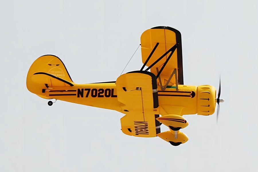 Dynam Waco YMF-5D V2 Yellow 4S RC Biplane 1300mm
