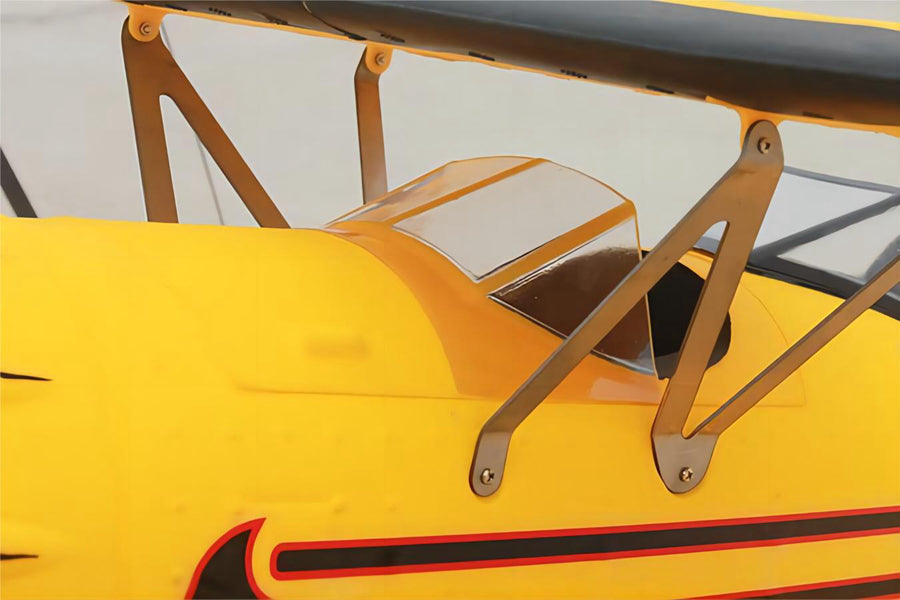 Dynam Waco YMF-5D V2 Yellow 4S RC Biplane 1300mm