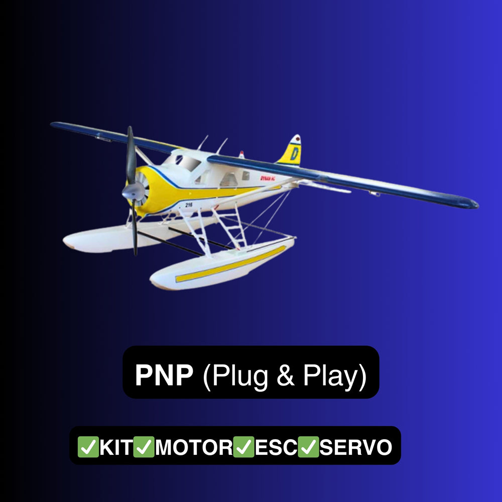 激安スーパーの“売上対決” Dynam Flaps w/ 1.5m Seaplane RC 4S Blue V2 Beaver DHC-2 ホビーラジコン
