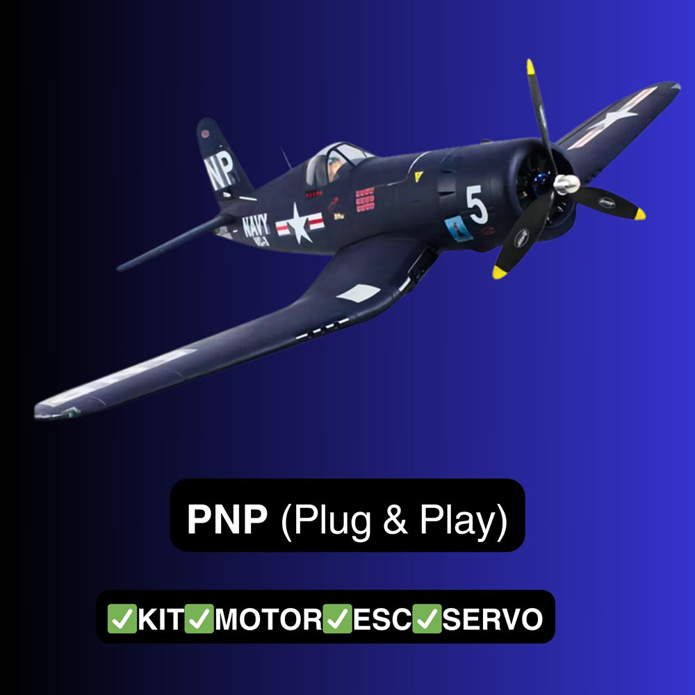 Dynam F4U Corsair V3 4S RC Warbird Plane 1300mm w/ Flaps