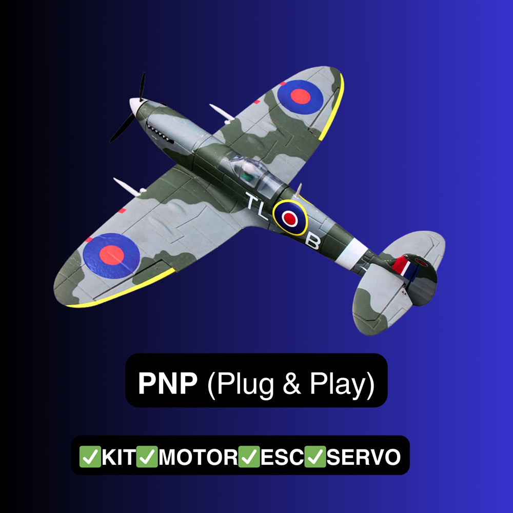 Dynam Mini Spitfire V2 900mm 3S RC Warbird Plane SRTF